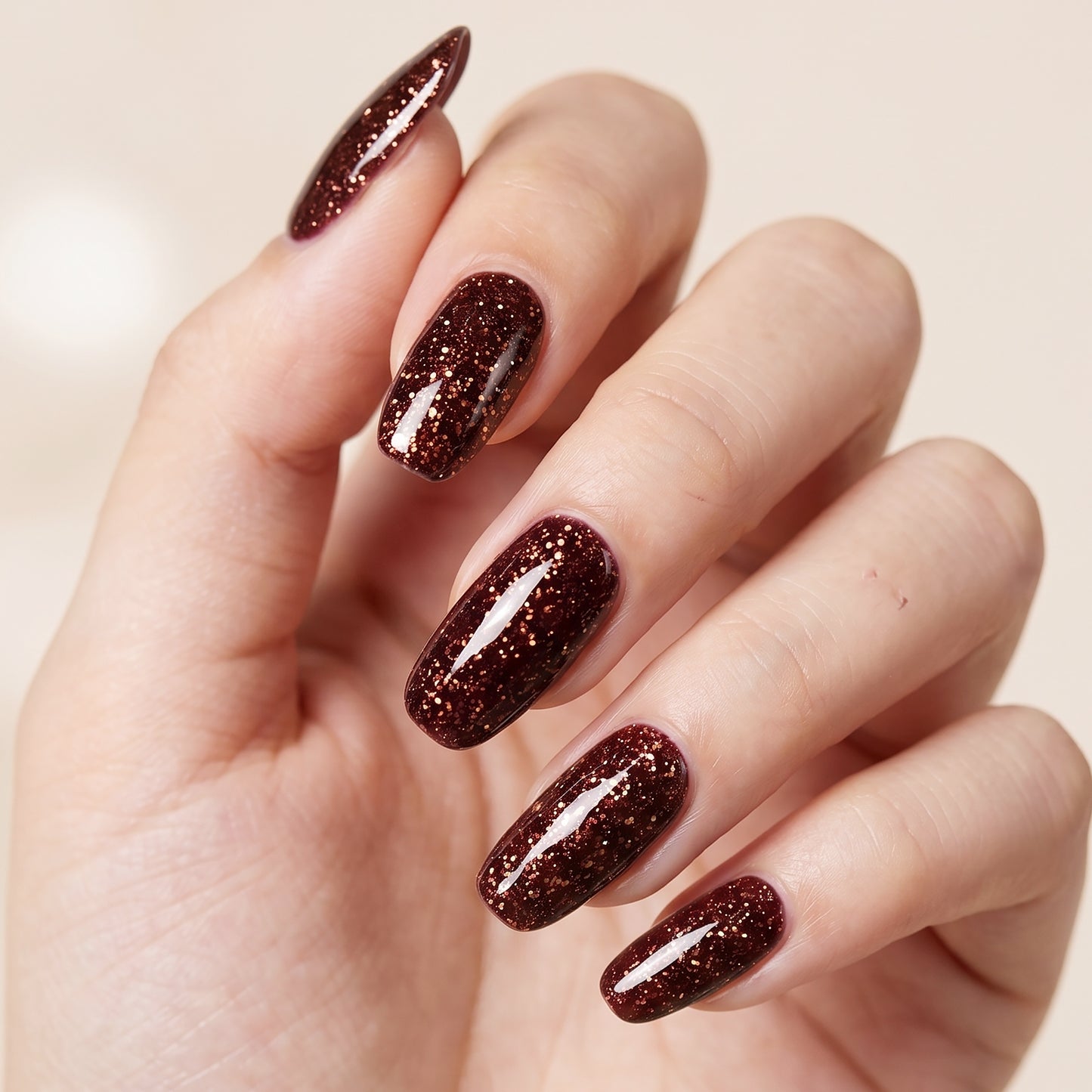 KRAVELUXX Non-Toxic Nail Wraps - Long Lasting Nail Polish Strips, No UV Lamp Needed ZK-0080