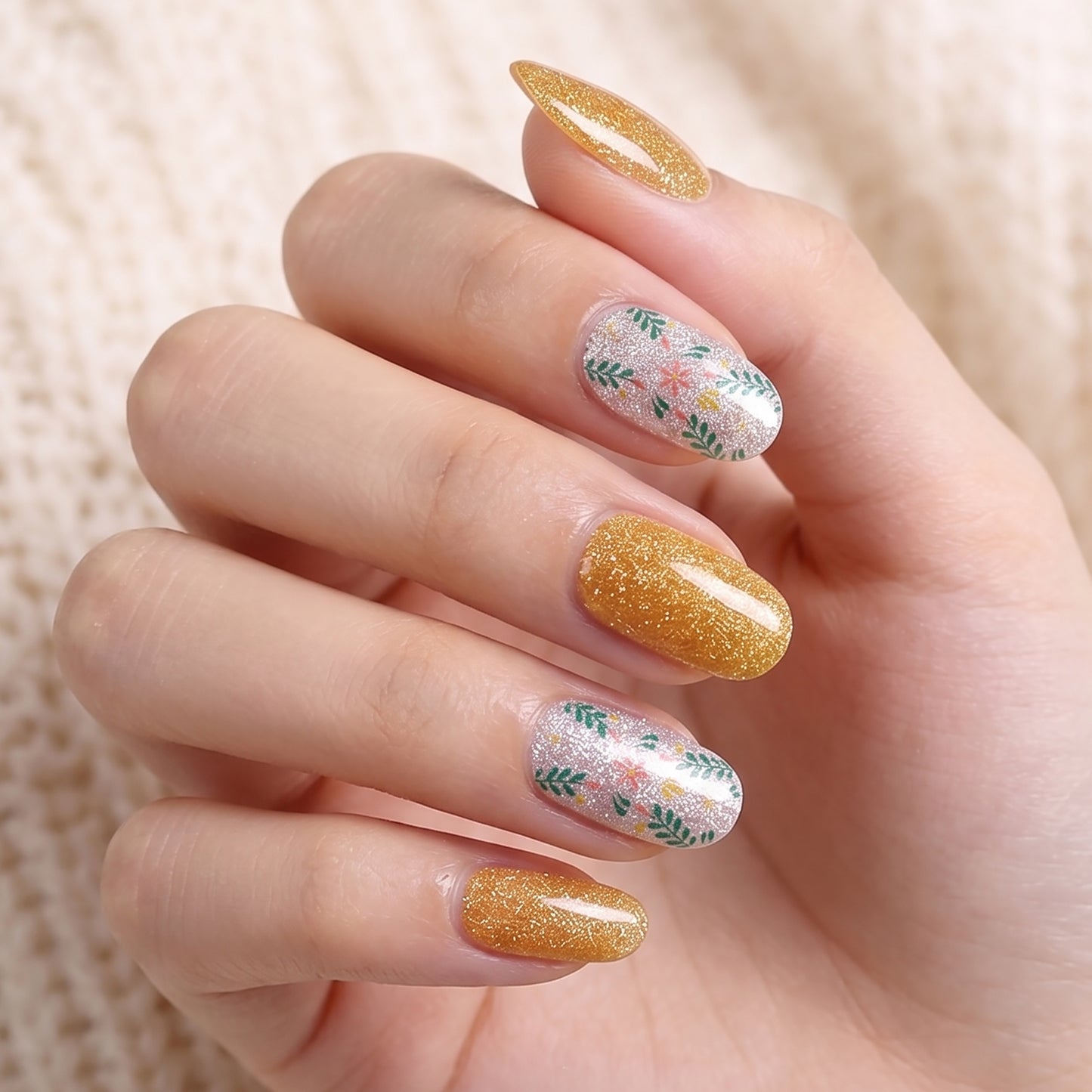 KRAVELUXX Non-Toxic Nail Wraps - Long Lasting Nail Polish Strips, No UV Lamp Needed ZK-0024