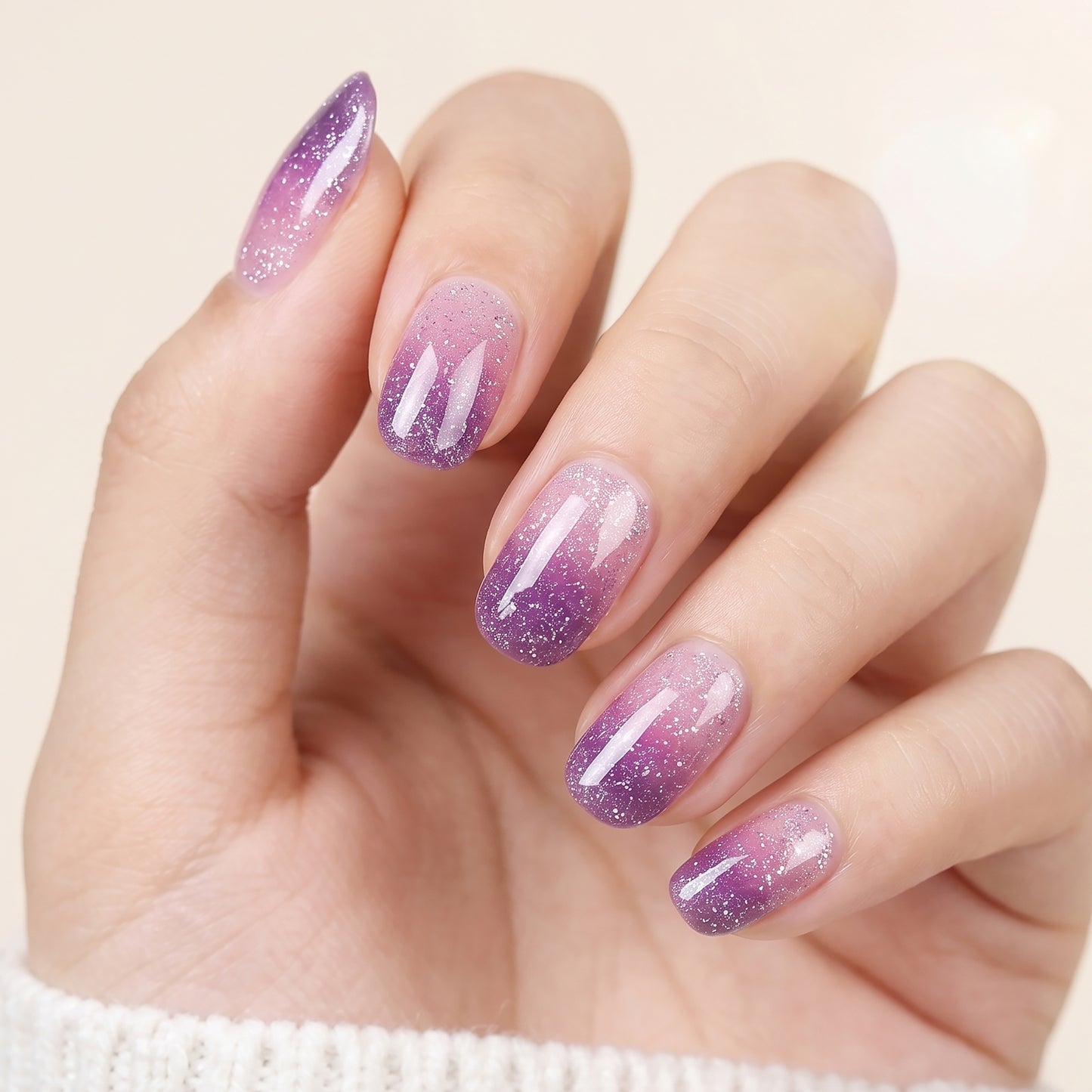 KRAVELUXX Non-Toxic Nail Wraps - Long Lasting Nail Polish Strips, No UV Lamp Needed ZK-0029