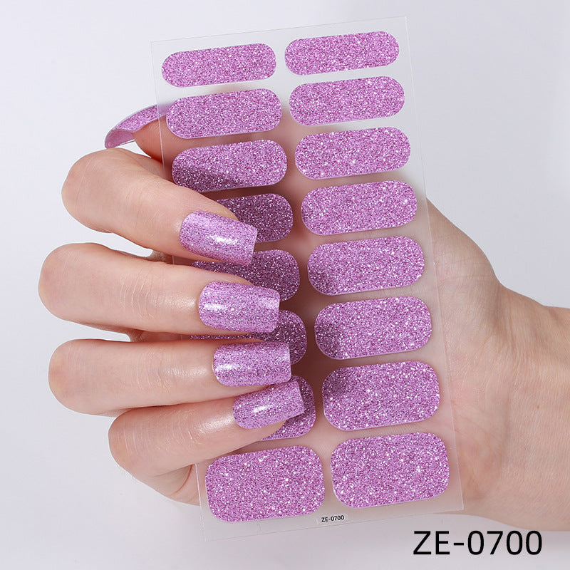 KRAVELUXX Non-Toxic Nail Wraps - Long Lasting Nail Polish Strips, No UV Lamp Needed ZE-0700