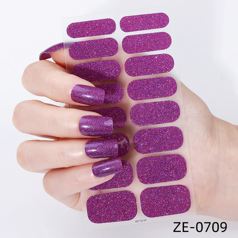 KRAVELUXX Non-Toxic Nail Wraps - Long Lasting Nail Polish Strips, No UV Lamp Needed ZE-0709