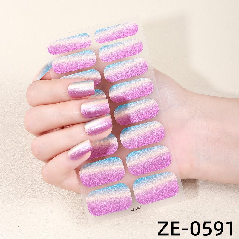 KRAVELUXX Non-Toxic Nail Wraps - Long Lasting Nail Polish Strips, No UV Lamp Needed ZE-0591