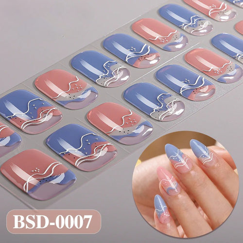 Gel Nail Strips UV-Free BSD-0007