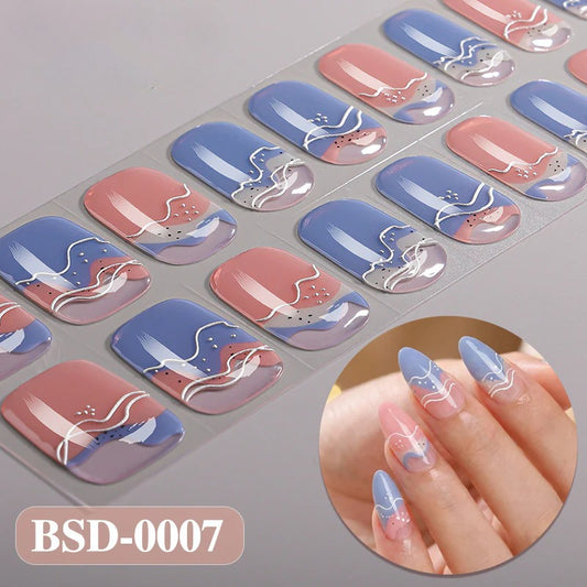 Gel Nail Strips UV-Free BSD-0007
