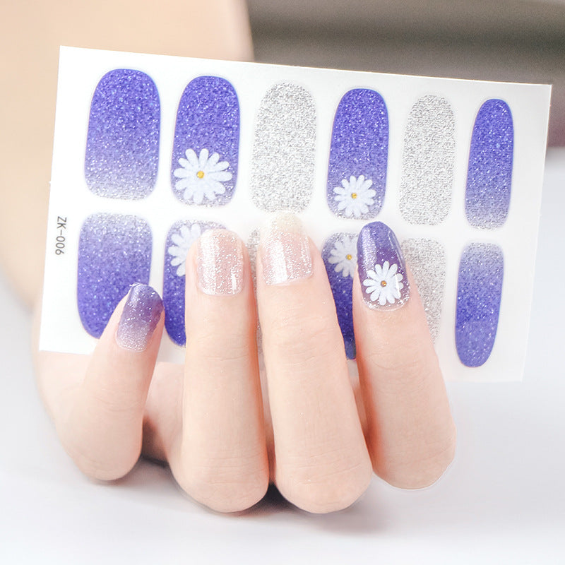 KRAVELUXX Non-Toxic Nail Wraps - Long Lasting Nail Polish Strips, No UV Lamp Needed ZK-0006
