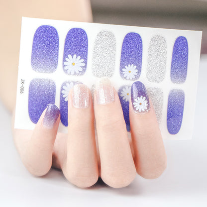 KRAVELUXX Non-Toxic Nail Wraps - Long Lasting Nail Polish Strips, No UV Lamp Needed ZK-0006