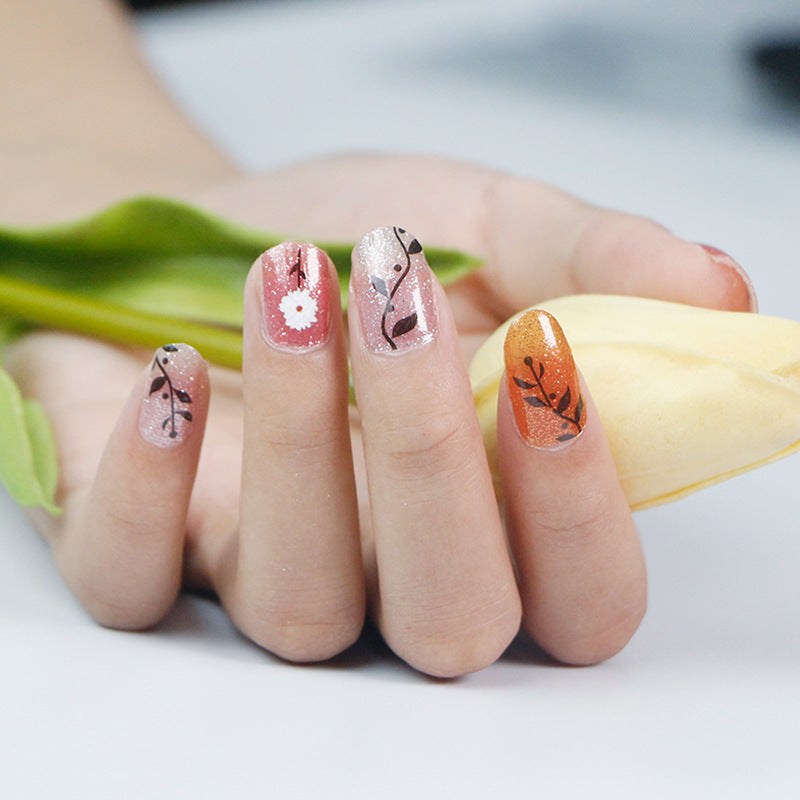 KRAVELUXX Non-Toxic Nail Wraps - Long Lasting Nail Polish Strips, No UV Lamp Needed ZK-0016