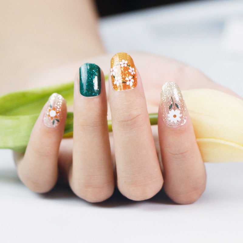 KRAVELUXX Non-Toxic Nail Wraps - Long Lasting Nail Polish Strips, No UV Lamp Needed ZK-0032