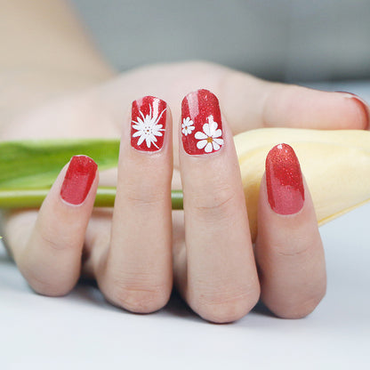 KRAVELUXX Non-Toxic Nail Wraps - Long Lasting Nail Polish Strips, No UV Lamp Needed ZK-0007