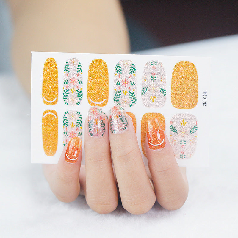 KRAVELUXX Non-Toxic Nail Wraps - Long Lasting Nail Polish Strips, No UV Lamp Needed ZK-0024
