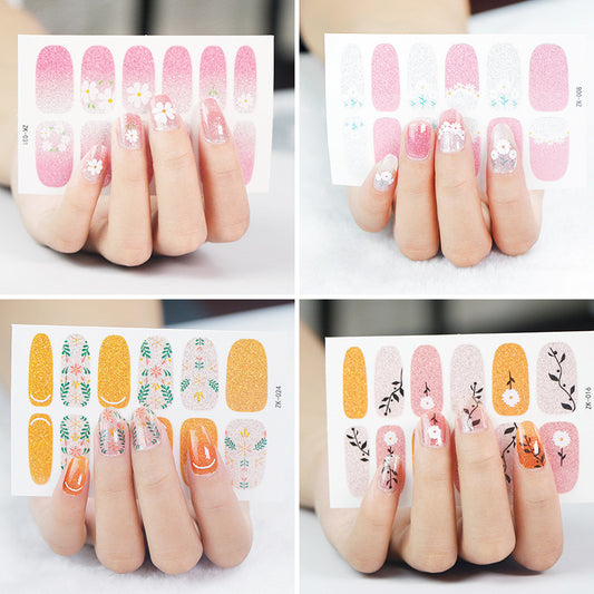 KRAVELUXX Nail Polish Strips -Non-Toxic Nail Wraps for Women, No UV Lamp Needed, Long Lasting DIY Manicure Decals, Classic Solid Colors & Designs with Nail File