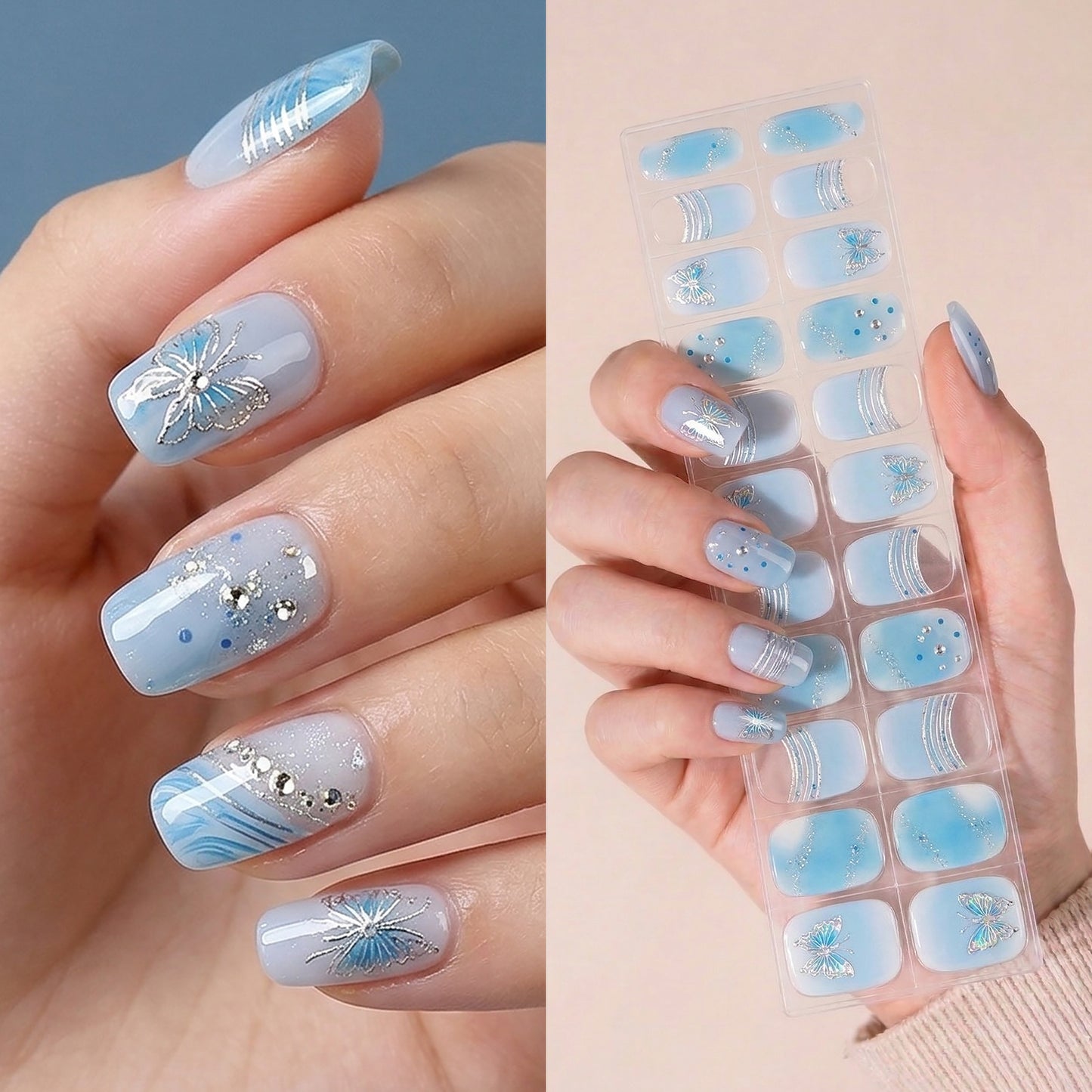 Gel Nail Strips UV-Free BSA-0117