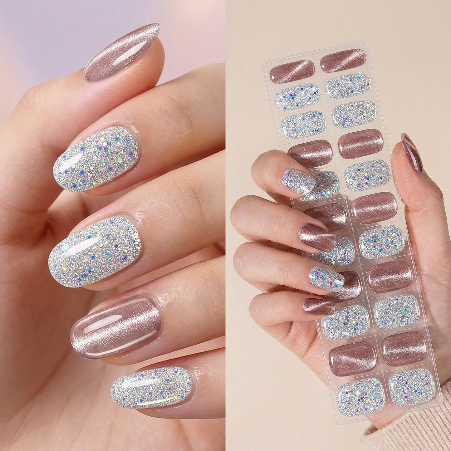 Gel Nail Strips UV-Free BSA-0217
