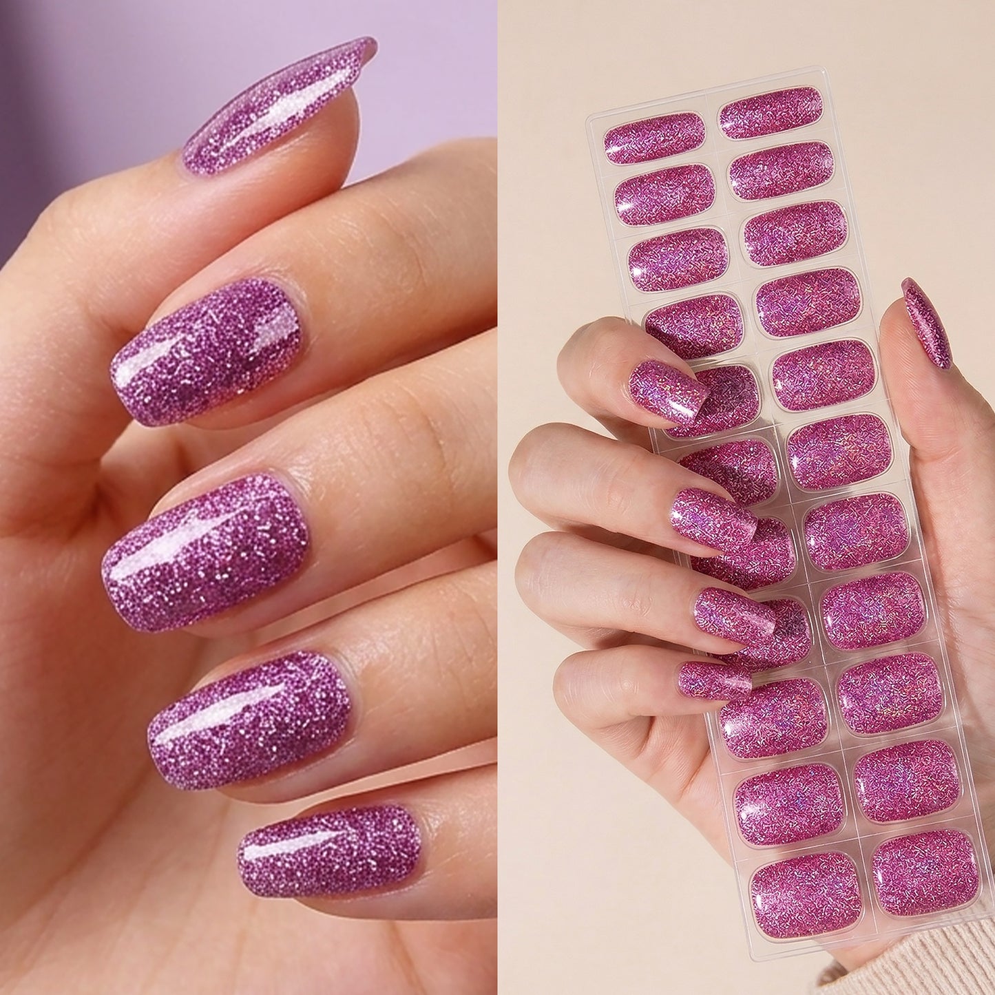 Gel Nail Strips UV-Free BSA-0007