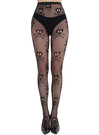 KRAVELUXX Fishnet Garter Belt Stocking Suspender Pantyhose Tights Thigh High Pantyhose
