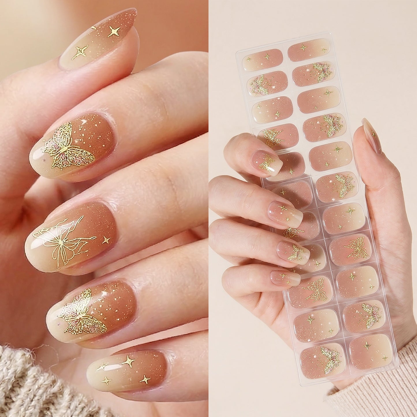 Gel Nail Strips UV-Free BSA-0124-1