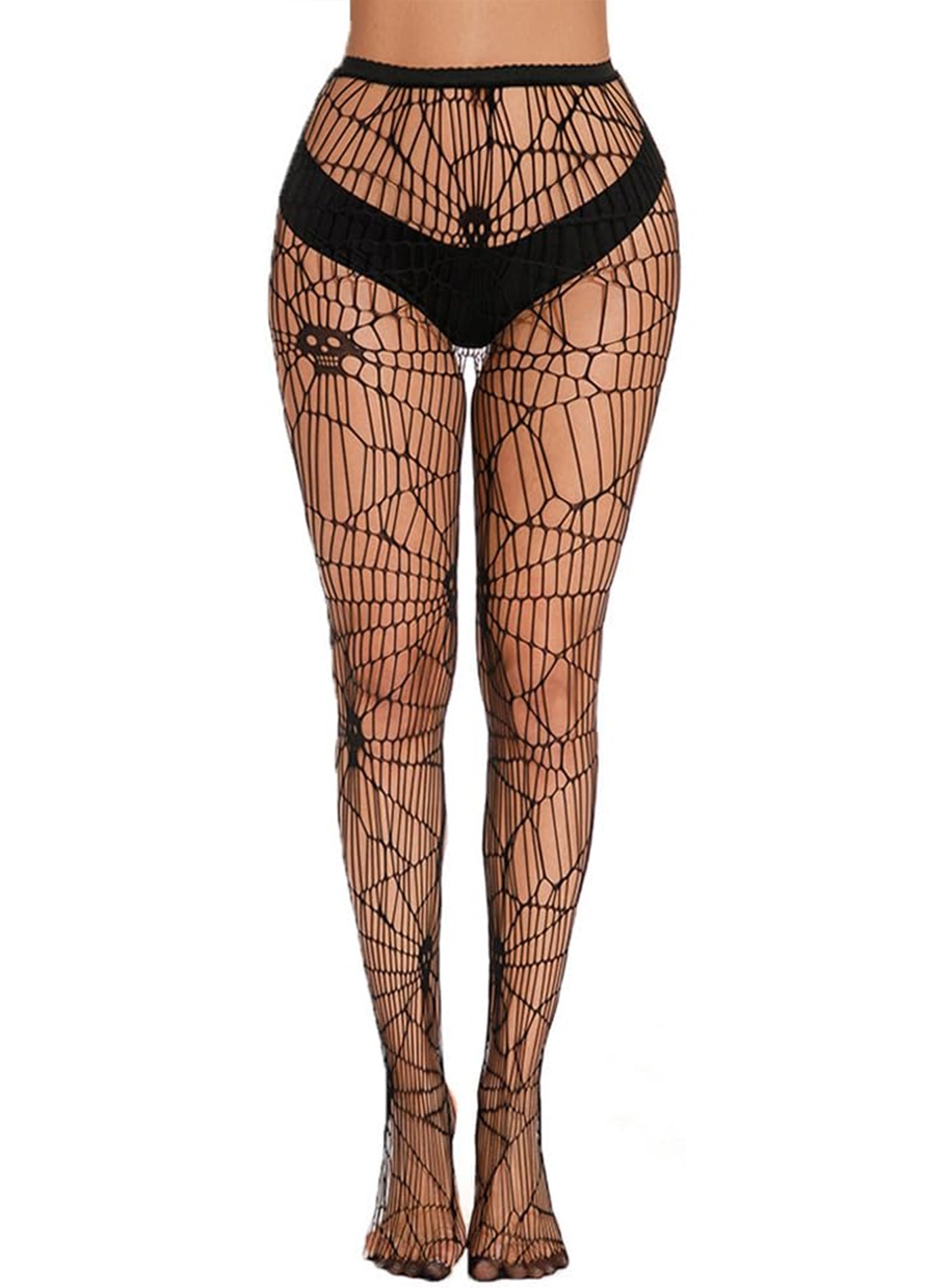 KRAVELUXX Fishnet Garter Belt Stocking Suspender Pantyhose Tights Thigh High Pantyhose