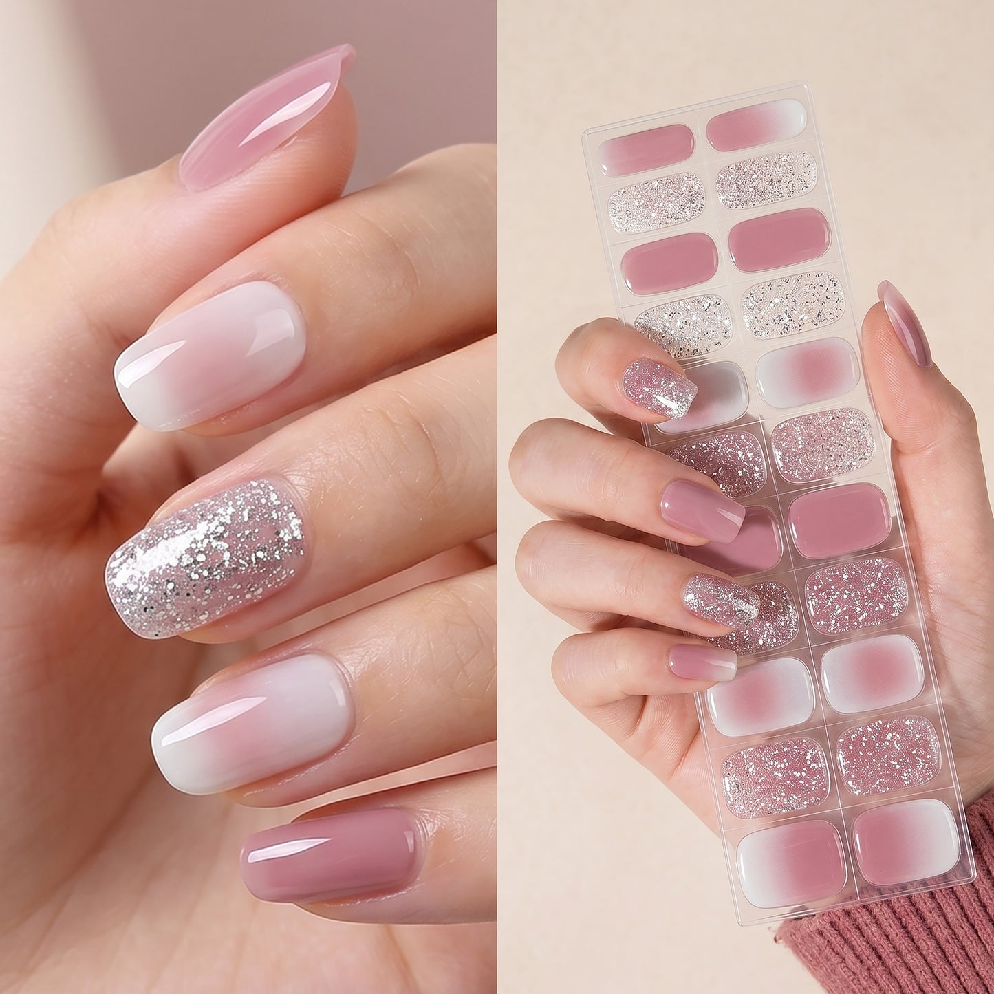 Gel Nail Strips UV-Free BSA-0028