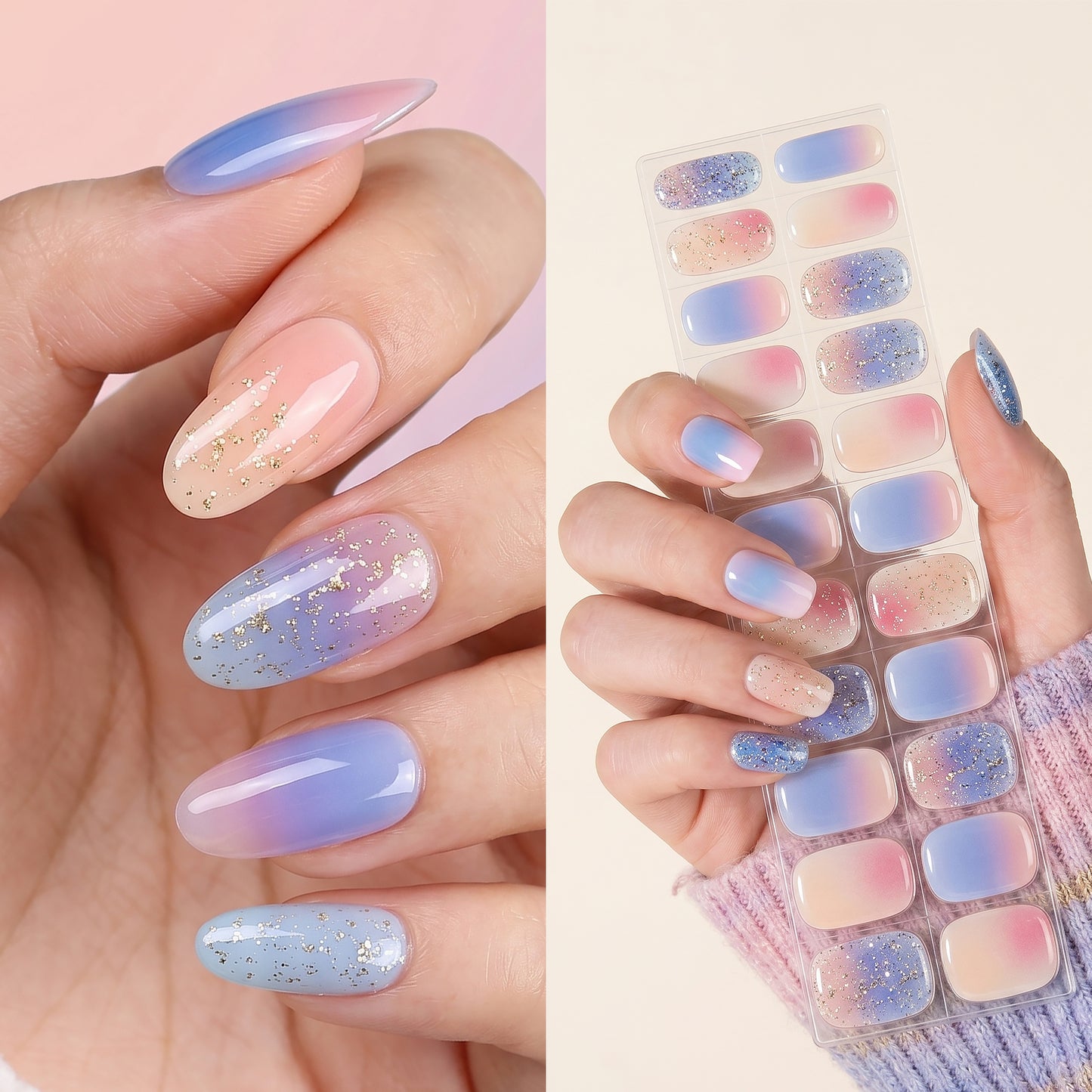 Gel Nail Strips UV-Free BSA-0022