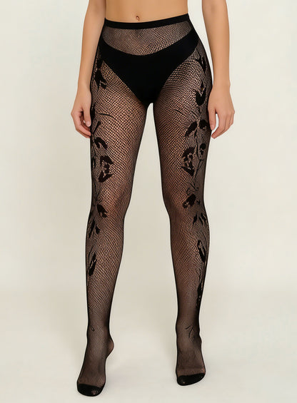KRAVELUXX Fishnet Garter Belt Stocking Suspender Pantyhose Tights Thigh High Pantyhose