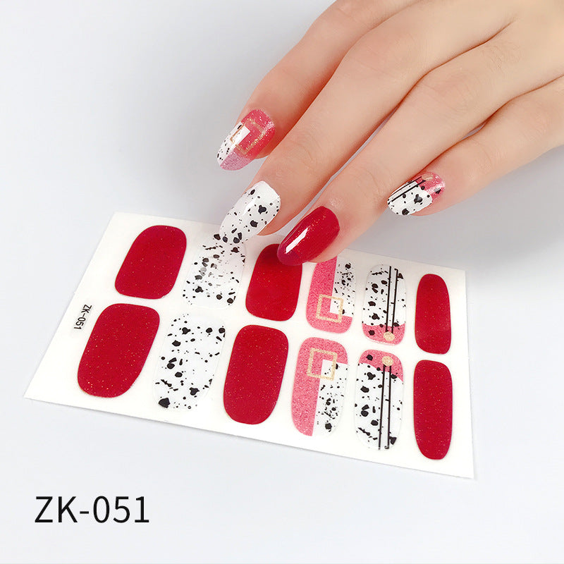 KRAVELUXX Non-Toxic Nail Wraps - Long Lasting Nail Polish Strips, No UV Lamp Needed ZK-0051