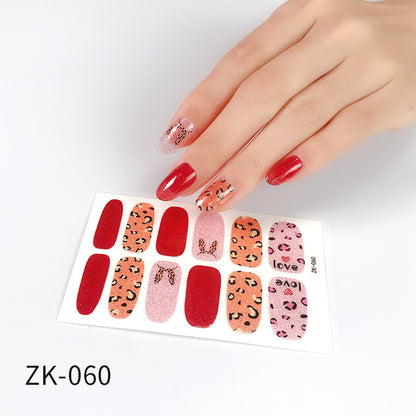 KRAVELUXX Non-Toxic Nail Wraps - Long Lasting Nail Polish Strips, No UV Lamp Needed ZK-0060