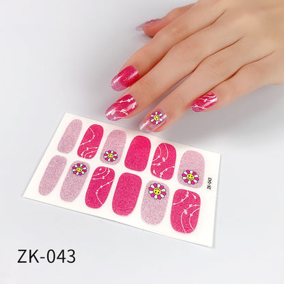KRAVELUXX Non-Toxic Nail Wraps - Long Lasting Nail Polish Strips, No UV Lamp Needed ZK-0043