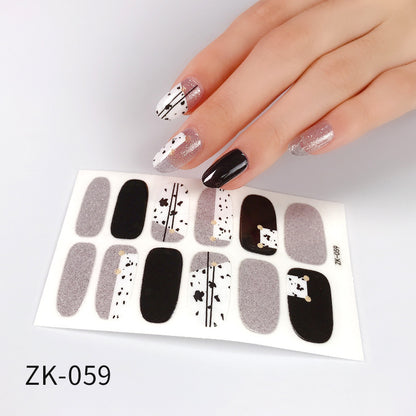 KRAVELUXX Non-Toxic Nail Wraps - Long Lasting Nail Polish Strips, No UV Lamp Needed ZK-0059