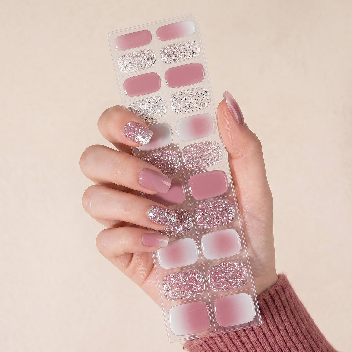 Gel Nail Strips UV-Free BSA-0028
