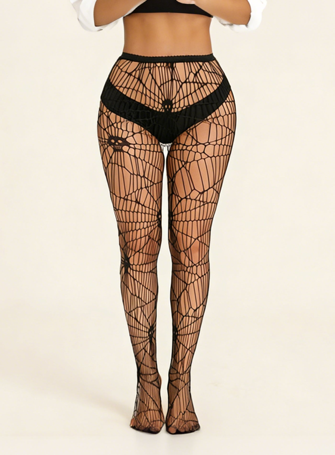 KRAVELUXX Fishnet Garter Belt Stocking Suspender Pantyhose Tights Thigh High Pantyhose