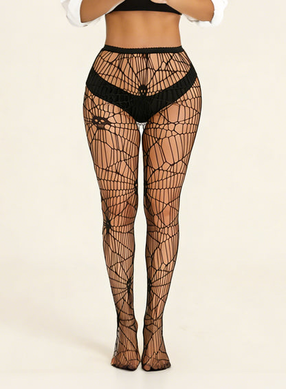 KRAVELUXX Fishnet Garter Belt Stocking Suspender Pantyhose Tights Thigh High Pantyhose
