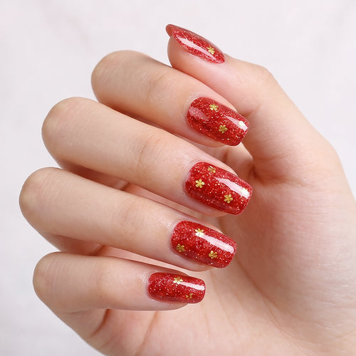 KRAVELUXX Non-Toxic Nail Wraps - Long Lasting Nail Polish Strips, No UV Lamp Needed ZK-0147