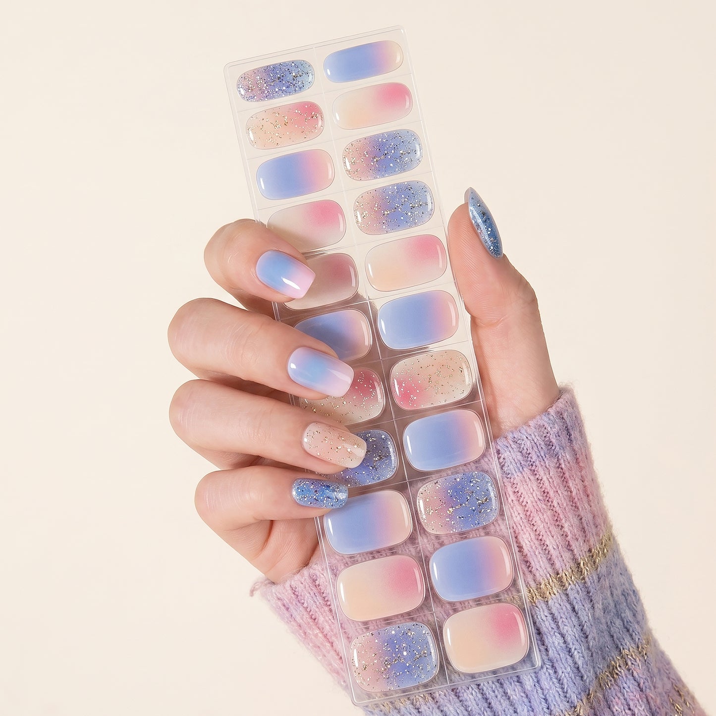 Gel Nail Strips UV-Free BSA-0022