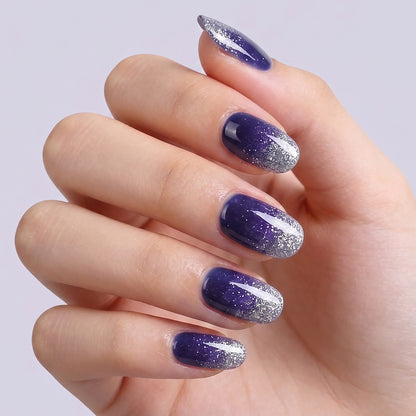 KRAVELUXX Non-Toxic Nail Wraps - Long Lasting Nail Polish Strips, No UV Lamp Needed ZK-0028