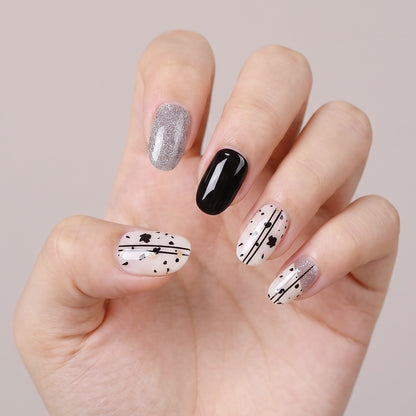 KRAVELUXX Non-Toxic Nail Wraps - Long Lasting Nail Polish Strips, No UV Lamp Needed ZK-0059