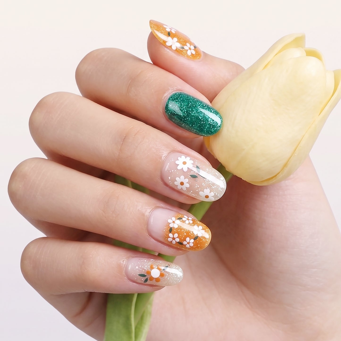 KRAVELUXX Non-Toxic Nail Wraps - Long Lasting Nail Polish Strips, No UV Lamp Needed ZK-0032