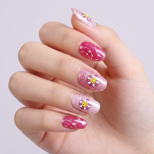 KRAVELUXX Non-Toxic Nail Wraps - Long Lasting Nail Polish Strips, No UV Lamp Needed ZK-0043