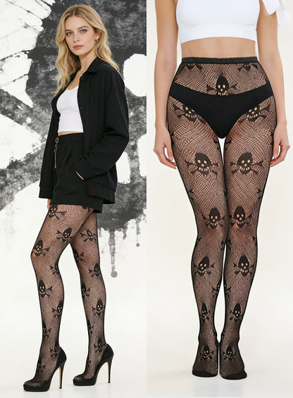 KRAVELUXX Fishnet Garter Belt Stocking Suspender Pantyhose Tights Thigh High Pantyhose