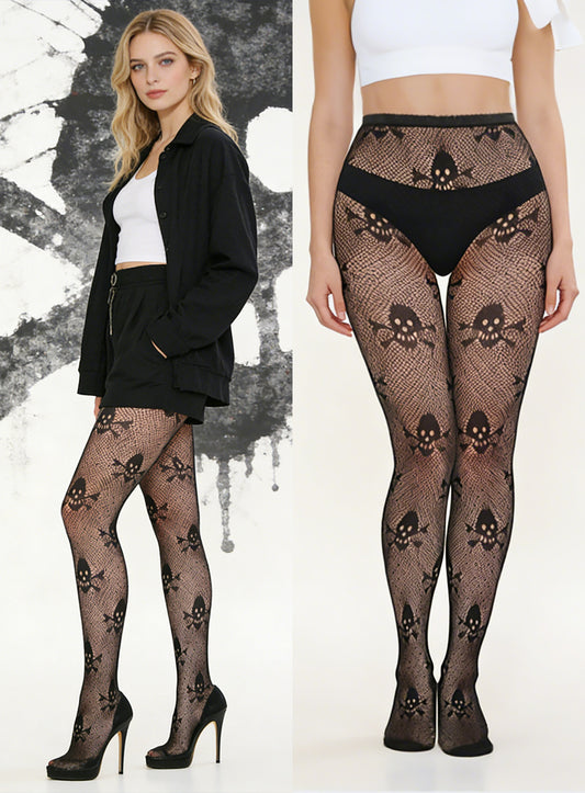 KRAVELUXX Fishnet Garter Belt Stocking Suspender Pantyhose Tights Thigh High Pantyhose