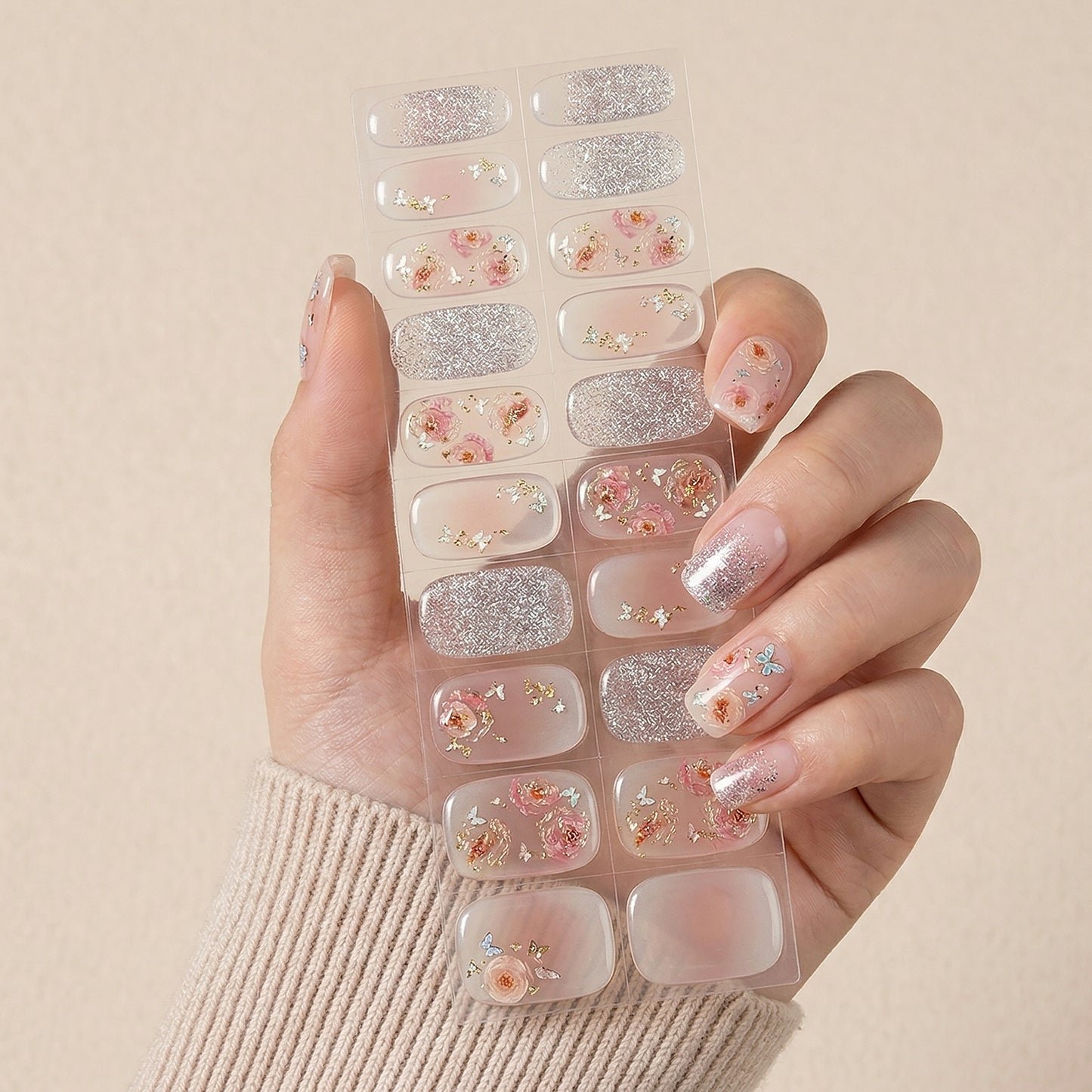 Gel Nail Strips UV-Free BSA-0258