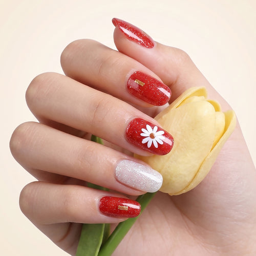 KRAVELUXX Non-Toxic Nail Wraps - Long Lasting Nail Polish Strips, No UV Lamp Needed ZK-0015