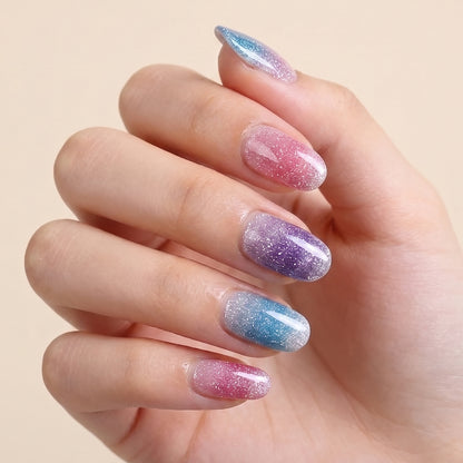 KRAVELUXX Non-Toxic Nail Wraps - Long Lasting Nail Polish Strips, No UV Lamp Needed ZK-0017