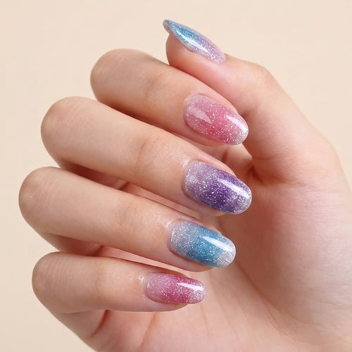 KRAVELUXX Non-Toxic Nail Wraps - Long Lasting Nail Polish Strips, No UV Lamp Needed ZK-0017
