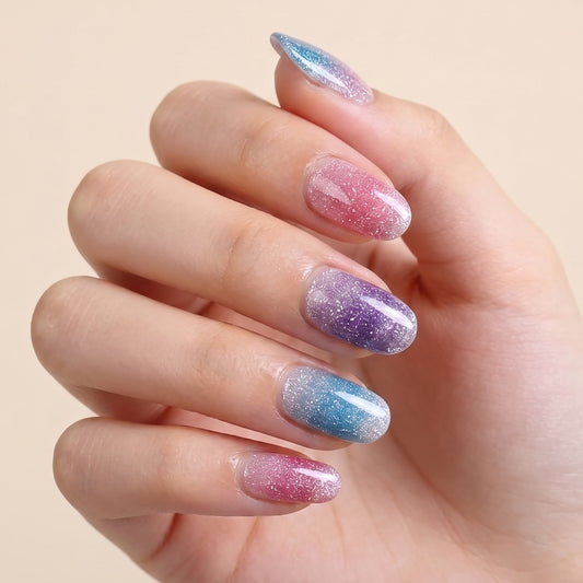 KRAVELUXX Non-Toxic Nail Wraps - Long Lasting Nail Polish Strips, No UV Lamp Needed ZK-0017