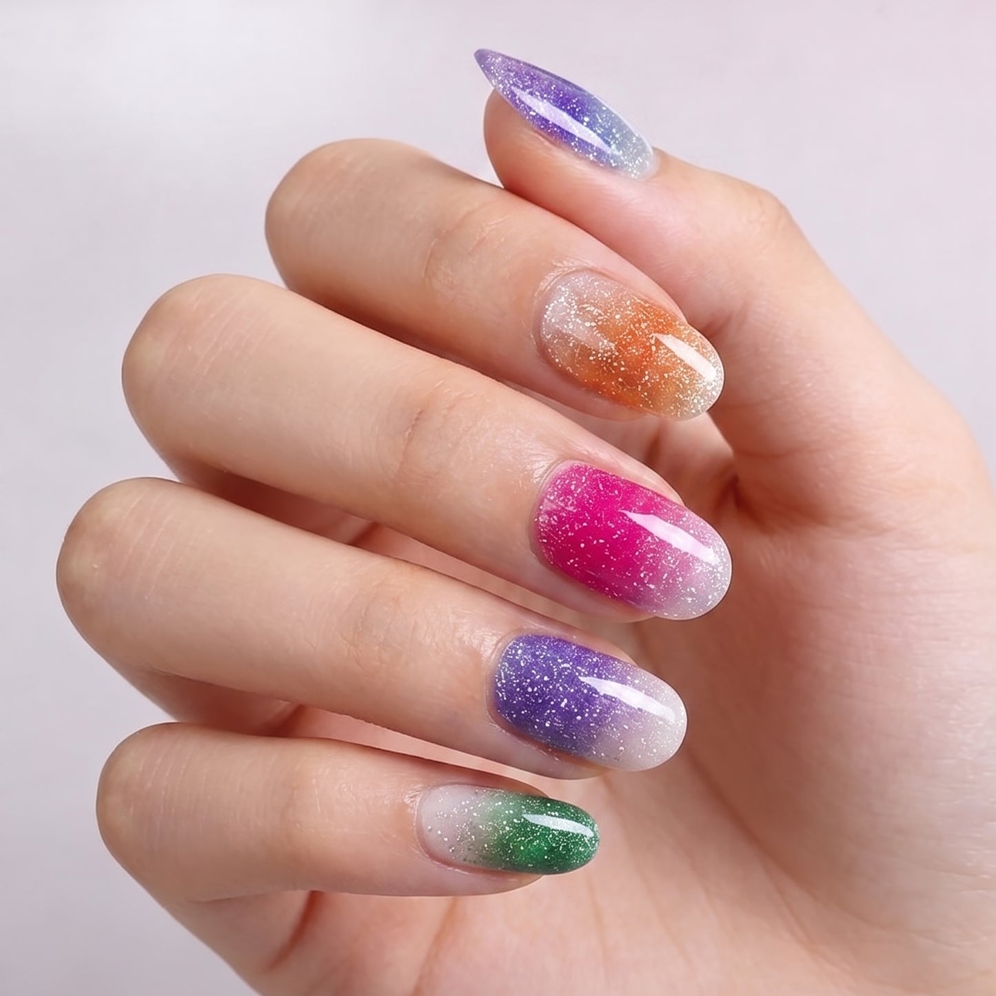 KRAVELUXX Non-Toxic Nail Wraps - Long Lasting Nail Polish Strips, No UV Lamp Needed ZK-0001