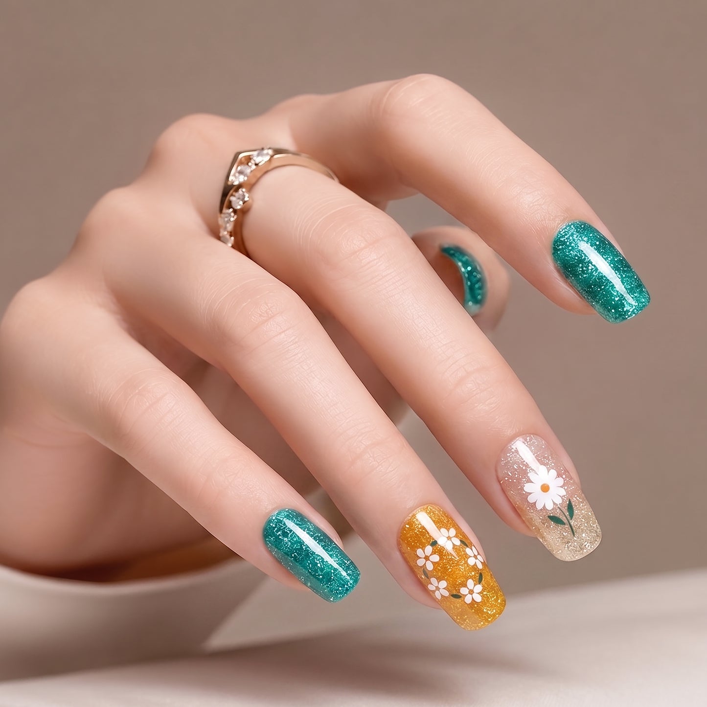KRAVELUXX Non-Toxic Nail Wraps - Long Lasting Nail Polish Strips, No UV Lamp Needed ZK-0032