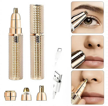 3-in-1 Rechargeable Eyebrow Trimmer & Facial Hair Remover for Women