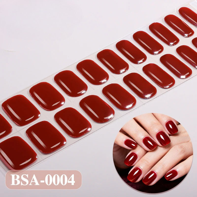 Gel Nail Strips UV-Free BSA-0004