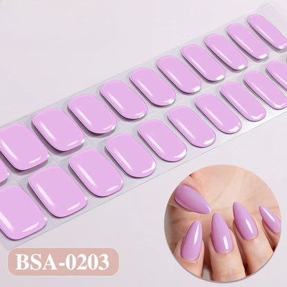 Gel Nail Strips UV-Free BSA-0203