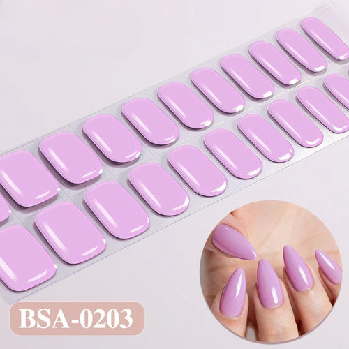 Gel Nail Strips UV-Free BSA-0203